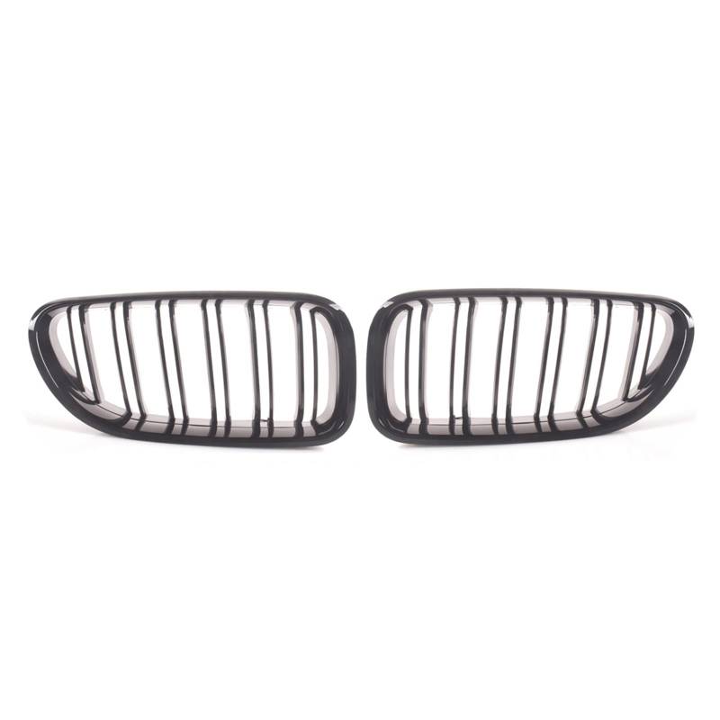 Glänzend Schwarze Nierengrillgitter for die Frontstoßstange, kompatibel mit BMW M6 640i 650i F06 F12 F13 2012 2013 2014 2015 2016 2017(Gloss Black) von GKALSUEGE