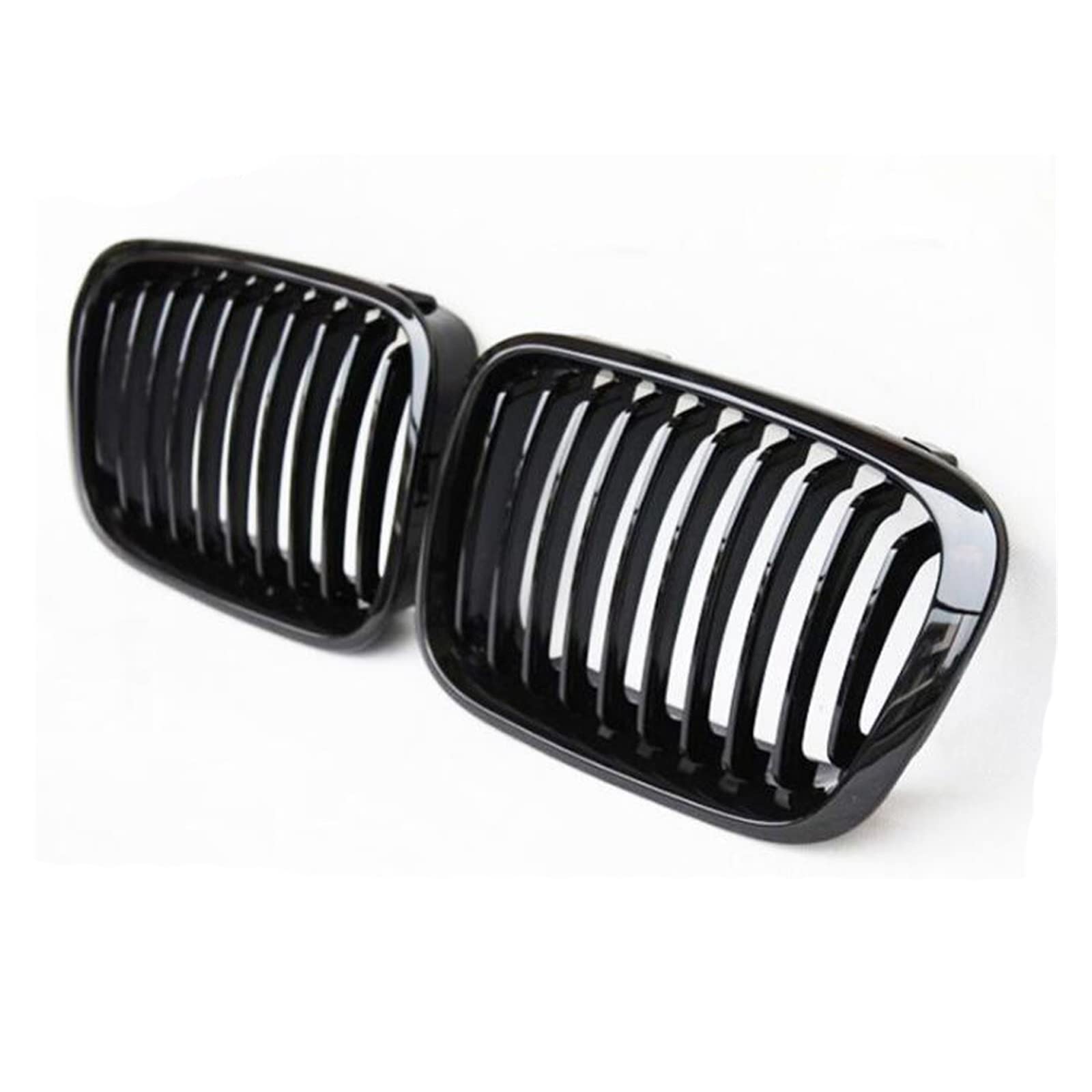 Glänzend schwarzer Front-Nierengrill im Lamellen-Stil for BMW E46 4-Türer 1998 1999 2000 2001 Auto-Styling(Gloss Black) von GKALSUEGE