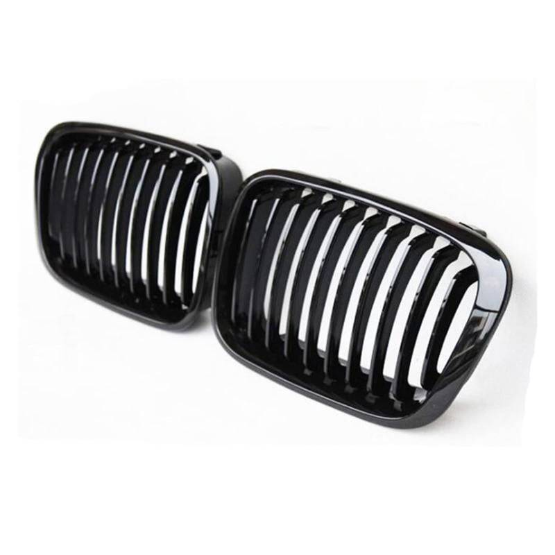 Glänzend schwarzer Front-Nierengrill im Lamellen-Stil for BMW E46 4-Türer 1998 1999 2000 2001 Auto-Styling(Gloss Black) von GKALSUEGE