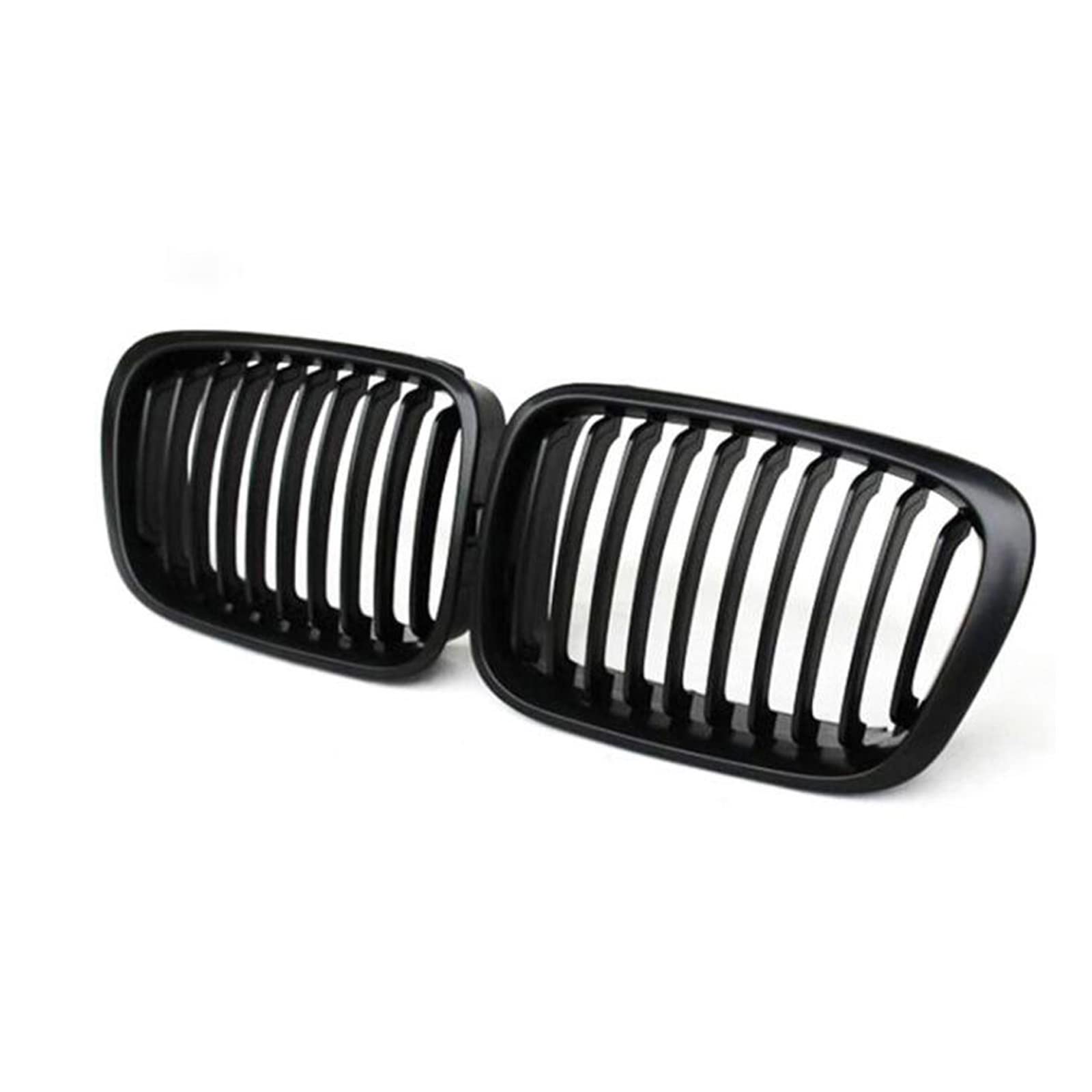 Glänzend schwarzer Front-Nierengrill im Lamellen-Stil for BMW E46 4-Türer 1998 1999 2000 2001 Auto-Styling(Matt Black) von GKALSUEGE