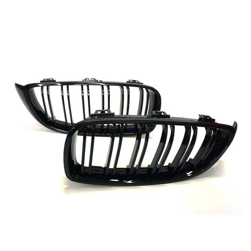 Glänzend schwarzer Frontnierengrill, Ersatz-Doppellamellengrill, kompatibel mit BMW 4er F32 F33 F36 F80 M4 425i 430i 440i 435i 13-19 von GKALSUEGE