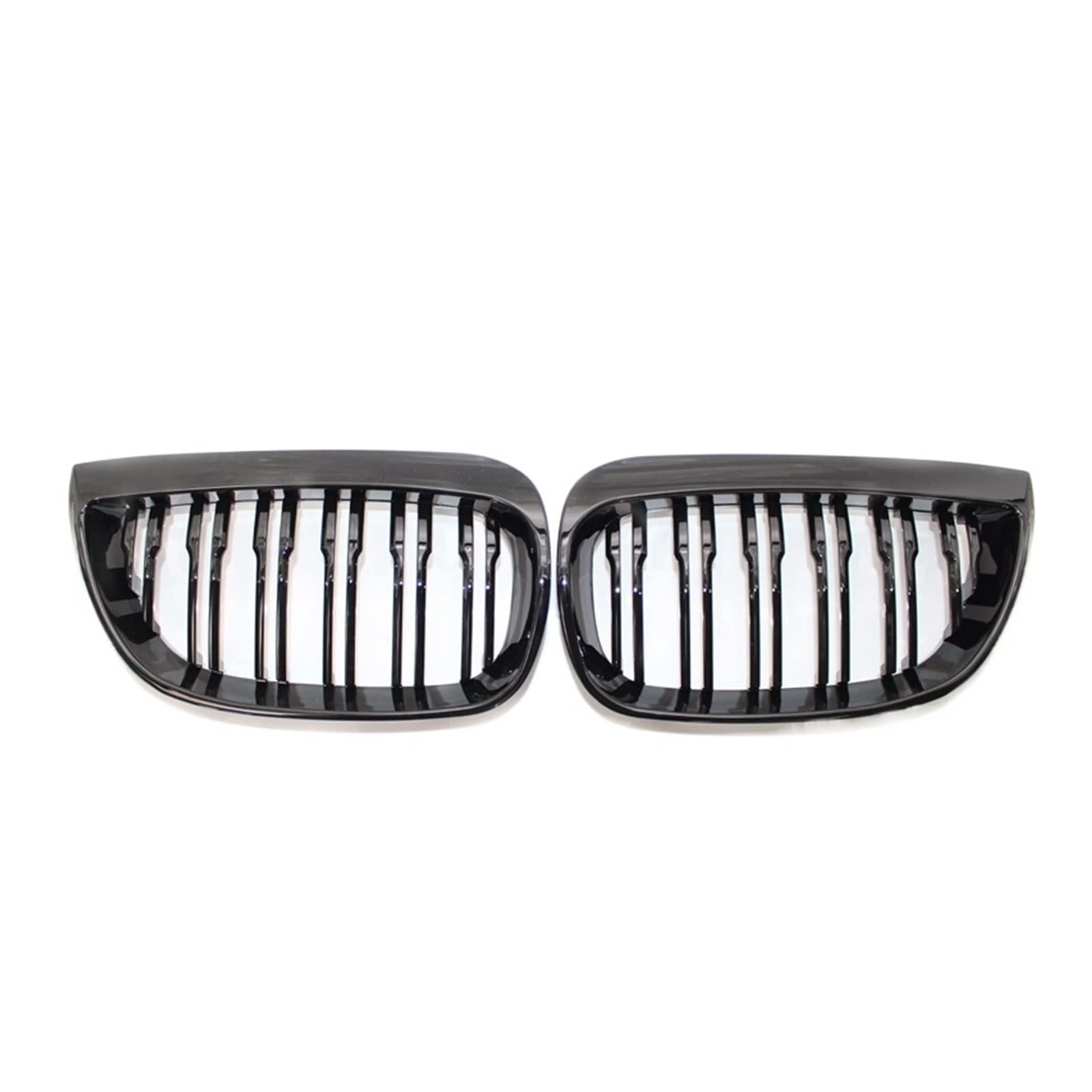 Kompatibel mit BMW E81 E87 120d 120i 130i Auto-Frontnierengrill Renngrills Schwarz glänzend M-Grills 2004-2007 Auto-ABS-Grillzubehör(Gloss Black) von GKALSUEGE