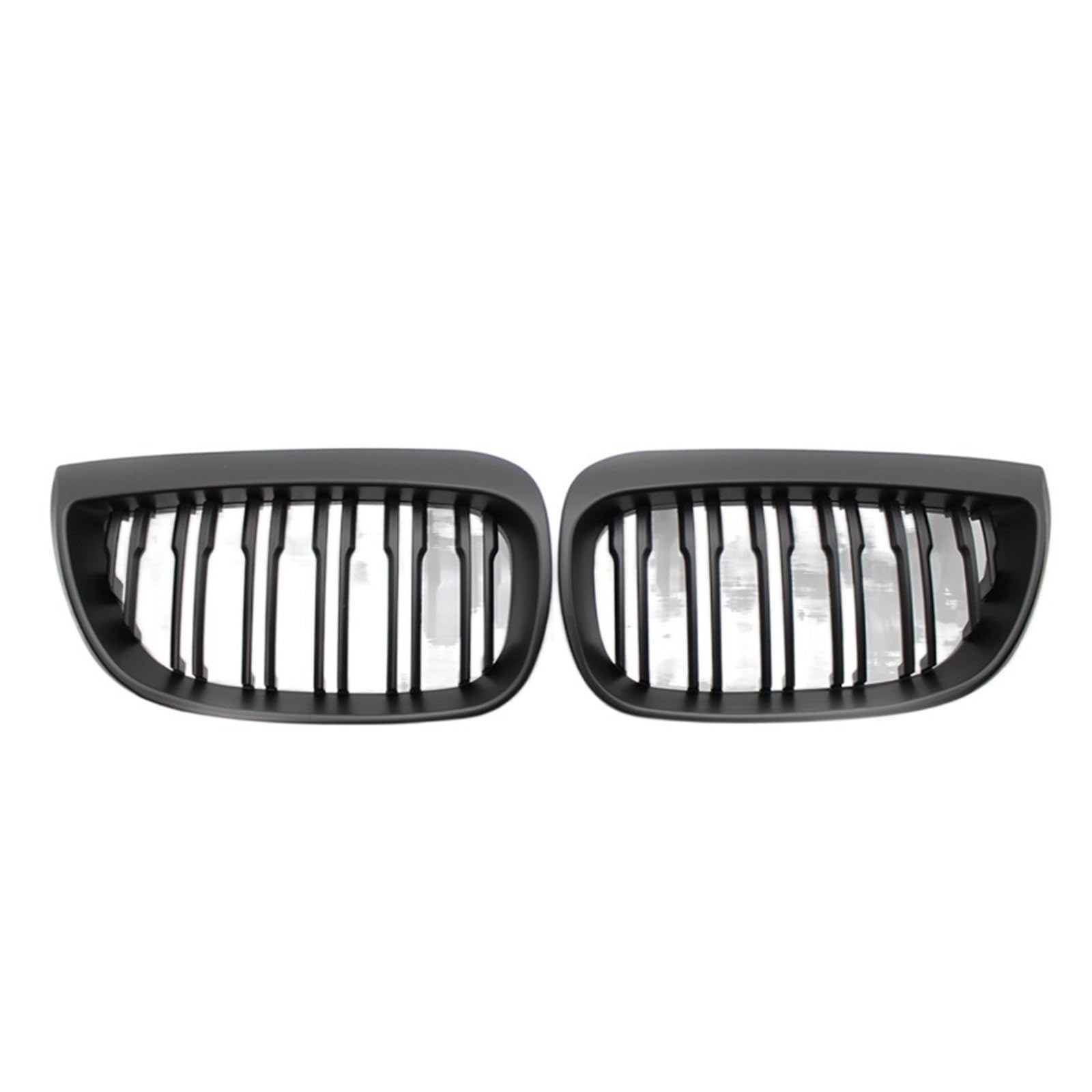Kompatibel mit BMW E81 E87 120d 120i 130i Auto-Frontnierengrill Renngrills Schwarz glänzend M-Grills 2004-2007 Auto-ABS-Grillzubehör(Matte Black) von GKALSUEGE