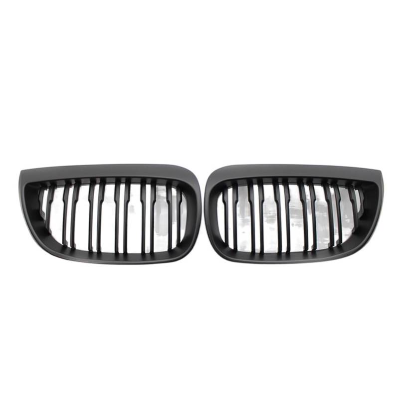 Kompatibel mit BMW E81 E87 120d 120i 130i Auto-Frontnierengrill Renngrills Schwarz glänzend M-Grills 2004-2007 Auto-ABS-Grillzubehör(Matte Black) von GKALSUEGE