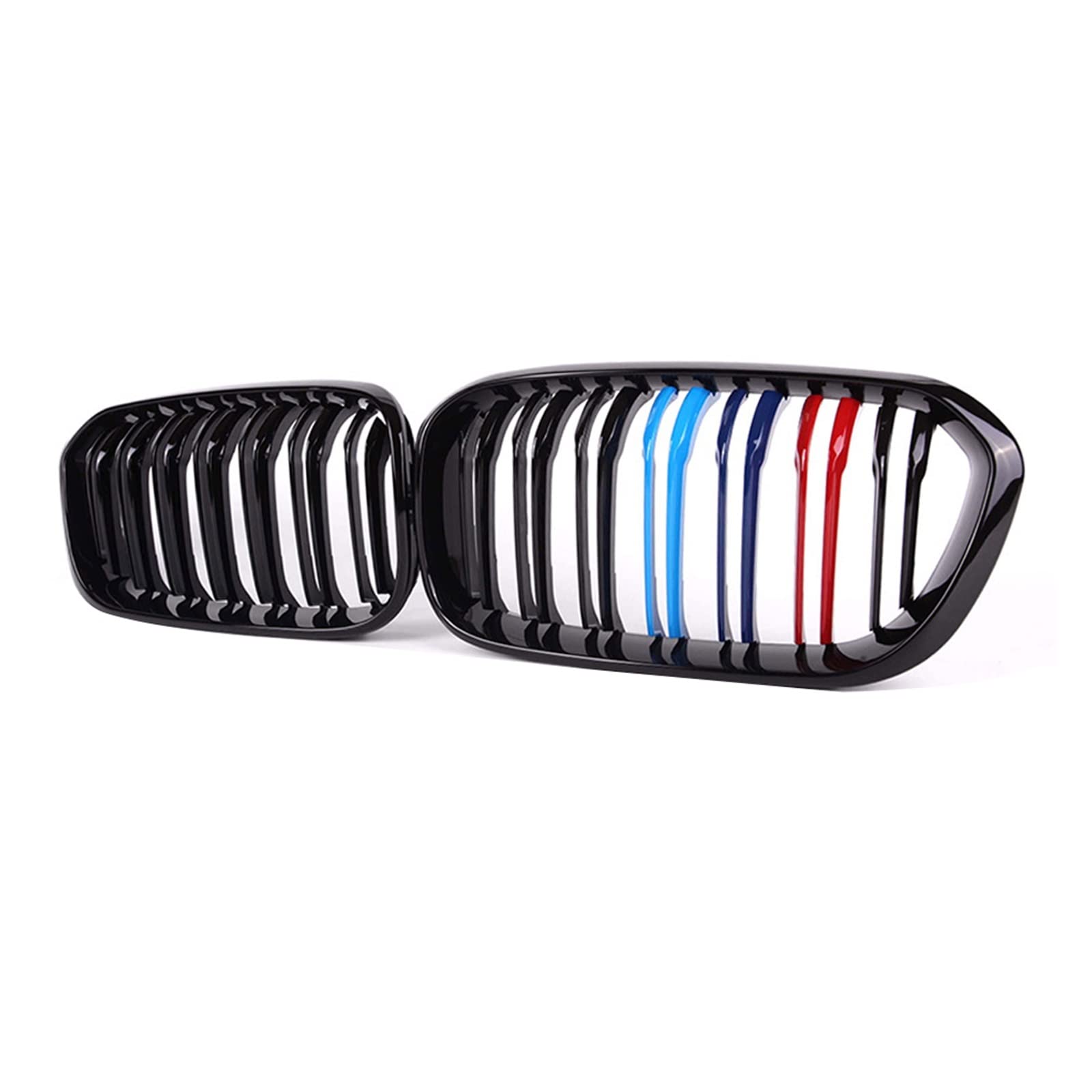 Kühlergrill for die vordere Stoßstange, Nierengrill, Doppellamelle, kompatibel mit BMW 1er F20 F21 LCI 120i 2015–2019, glänzend schwarz, Farbe M, Autozubehör Kühlergrill for die vordere Stoßstange, Nierengrill, Doppellamelle, kompatibel mit BMW 1er F20 F21 LCI 120i 2015–2019, glänzend schwarz, Farbe M, Autozubehör von GKALSUEGE