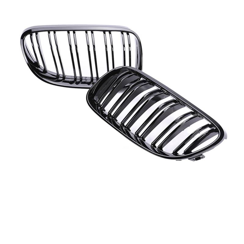 M Sport Nierengrill for die untere Frontstoßstange, Karbonfaser, M-Tri-Farbe, M3-Grills, kompatibel mit BMW 3er-Reihe E92 E93 LCI 2010 2011 2012 2013(Dual Gloss Black) von GKALSUEGE