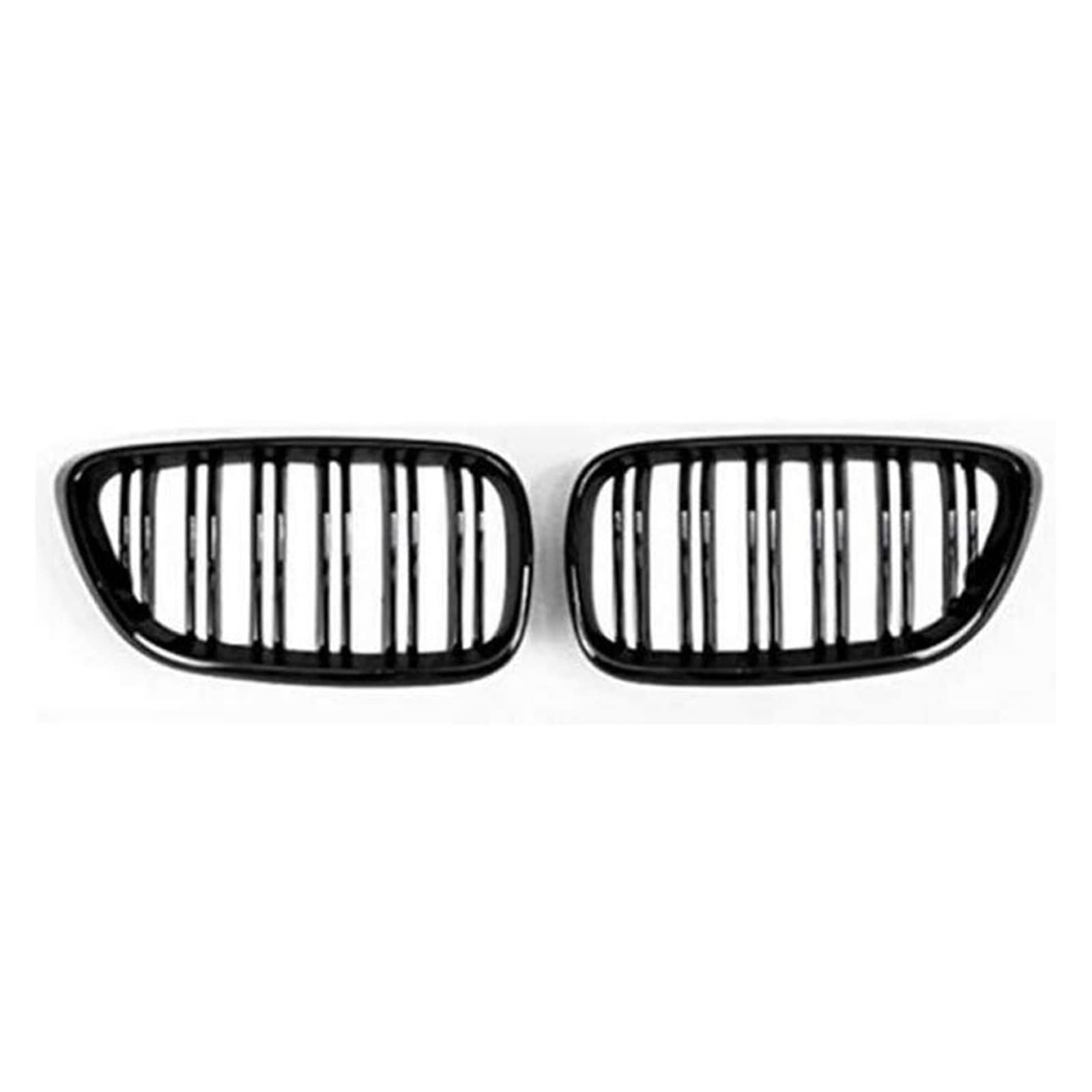 Nierengrill mit Doppellamellen in Karbonfaserfarbe for die Motorhaube, kompatibel mit BMW F22 F23 M2 2014–2018, for BMW 225i 218i 220i(Gloss black) von GKALSUEGE