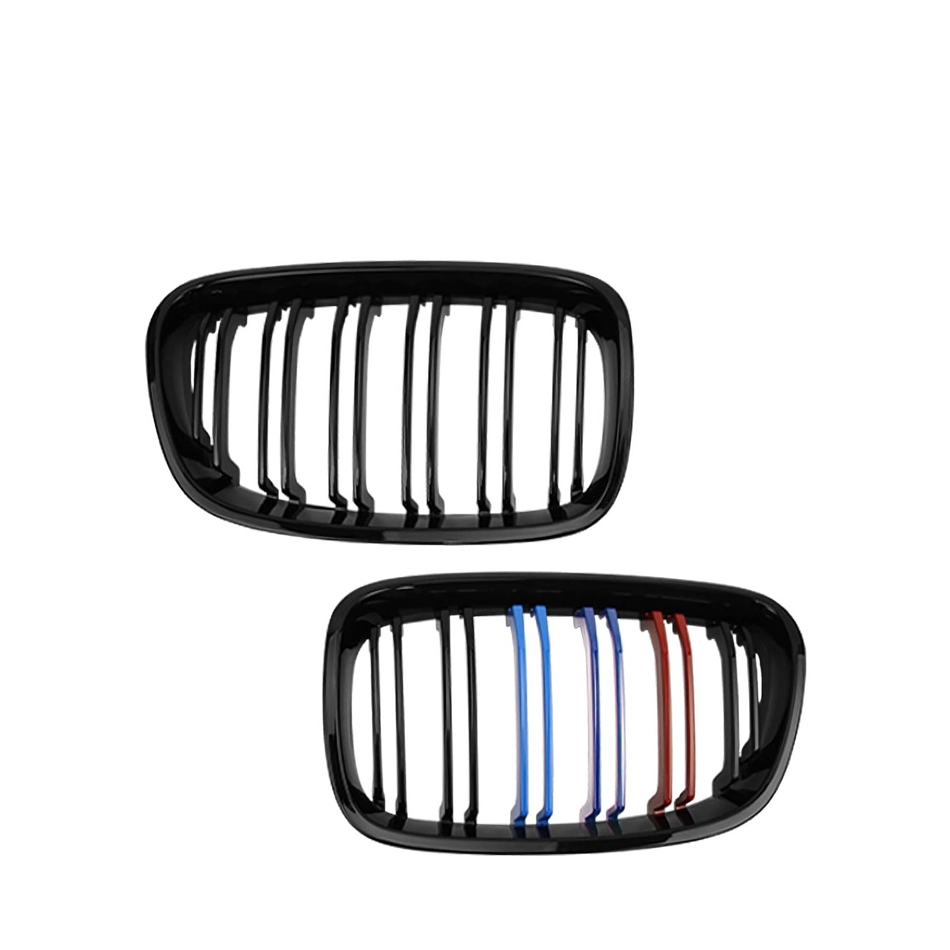 Nierengrill vorn, schwarz glänzend, Farbe M, passend for BMW 1er F20 F21 2011–2014 116i 118i 120i 125i M140i 116d 118d 120d 125d(M Color) von GKALSUEGE