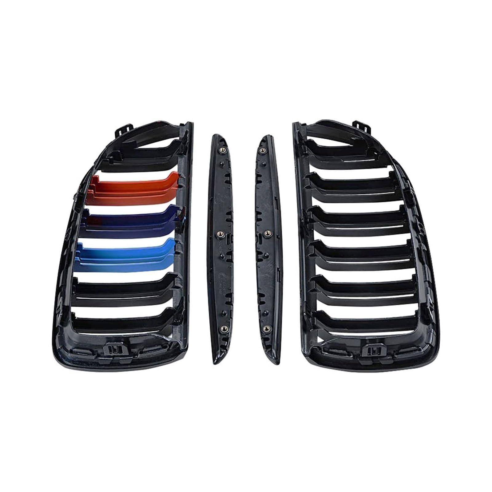 Nierengrill vorn, schwarz glänzend, M-Farbe, Doppellinie, kompatibel mit BMW 3er E90 E91 2005–2008 325xi 320i 325i 325i 328i 330i 335i XDrive Nierengrill vorn, schwarz glänzend, M-Farbe, Doppellinie, kompatibel mit BMW 3er E90 E91 2005–2008 325xi 320i 325i 325i 328i 330i 335i XDrive von GKALSUEGE