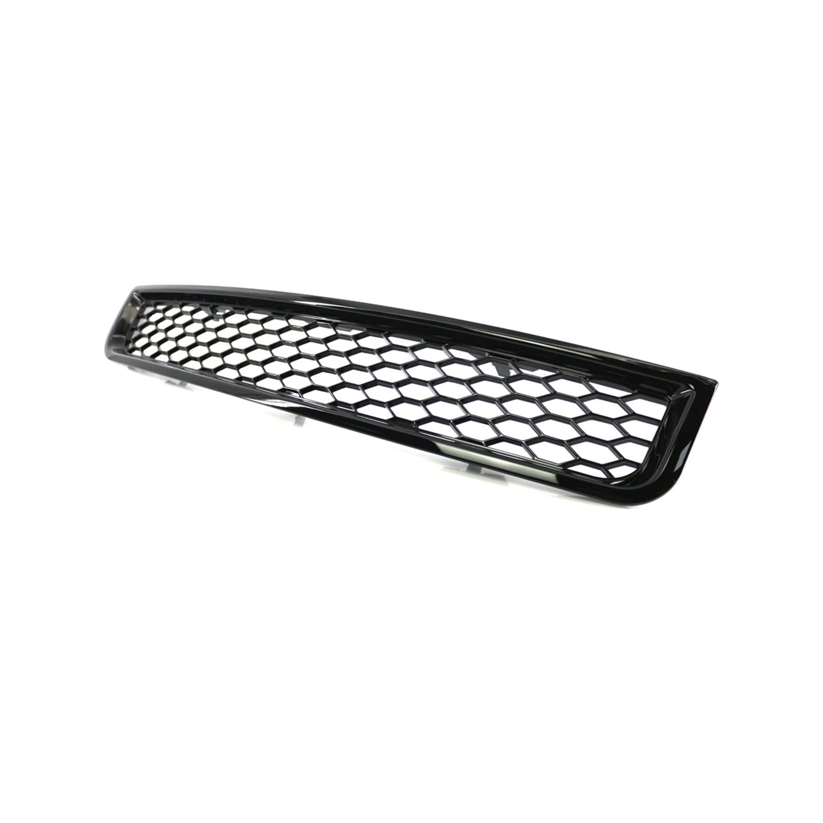 Passend for Audi A4 B6 (Baujahr 2002–2005), unterer Kühlergrill for die Außenseite der vorderen Stoßstange, schwarz glänzend, Neuer ABS-Grill von GKALSUEGE