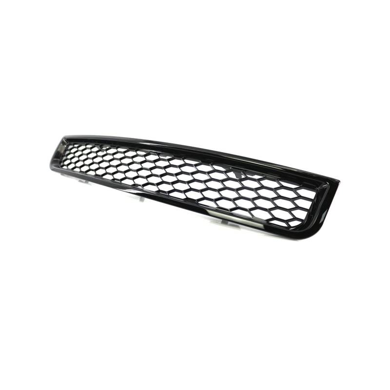 Passend for Audi A4 B6 (Baujahr 2002–2005), unterer Kühlergrill for die Außenseite der vorderen Stoßstange, schwarz glänzend, Neuer ABS-Grill von GKALSUEGE