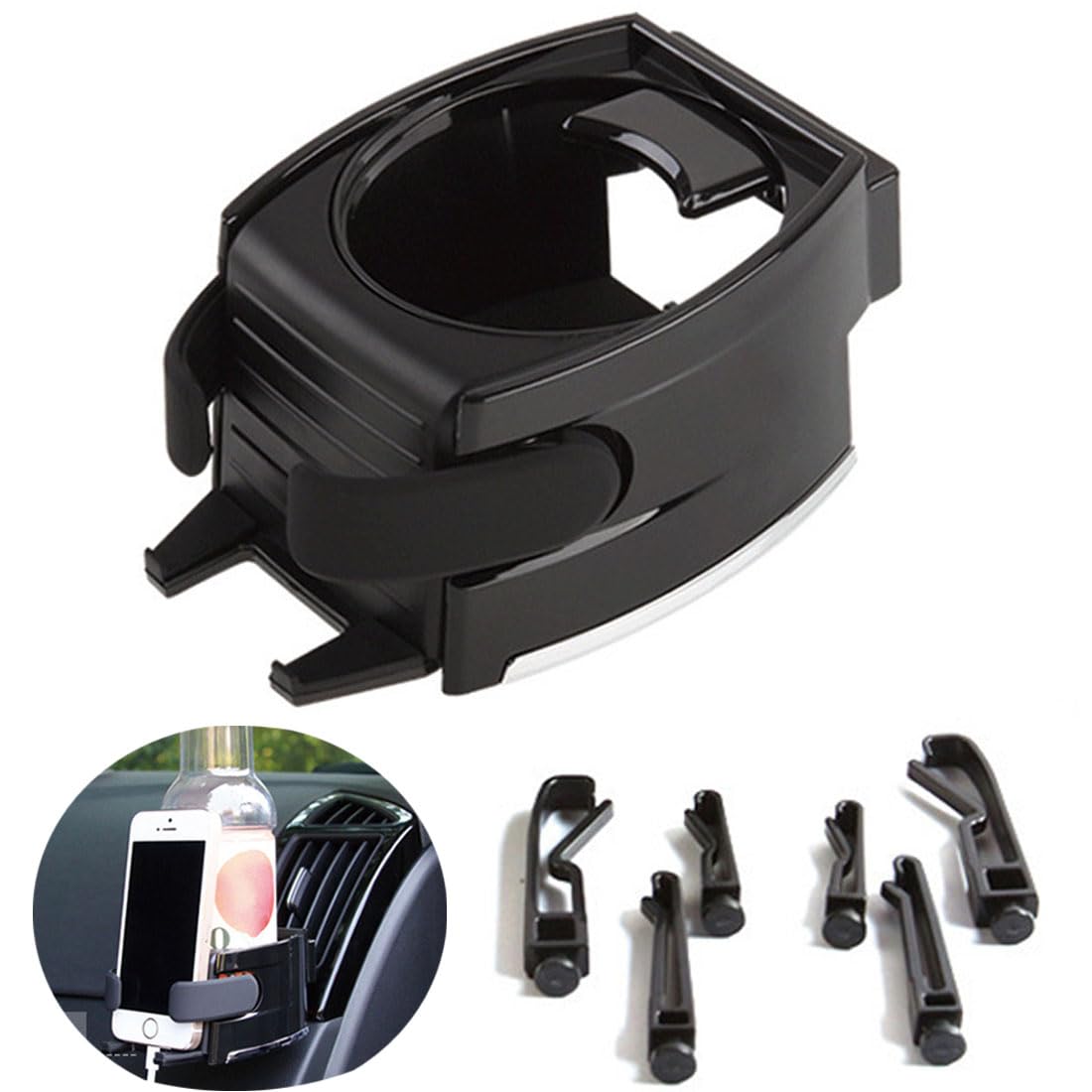 Universal stabiles Auto Telefon Halterung Air Vent Halterung Cup Halterung Telefonhalterung für Auto Einstellbare Telefonhalterung für Auto Kompatibel iPhone Samsung Etc Autozubehör Telefon (Schwarz) Universal stabiles Auto Telefon Halterung Air Vent Halterung Cup Halterung Telefonhalterung für Auto Einstellbare Telefonhalterung für Auto Kompatibel iPhone Samsung Etc Autozubehör Telefon (Schwarz) von GKKBUFF