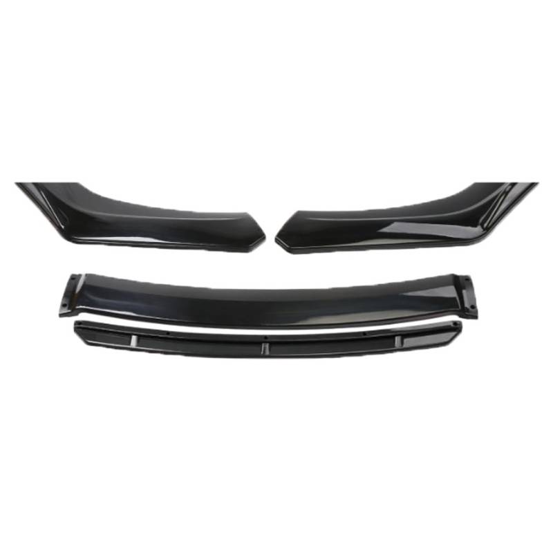 GKLYJCDR Auto Frontspoiler Lippe für Audi TT 4 Seats MK2 2007-2014,Frontstoßfänger Lip Chin Spoiler Lippen Flügel Antikollisionsschutz Exterieur Zubehör,A-Black von GKLYJCDR