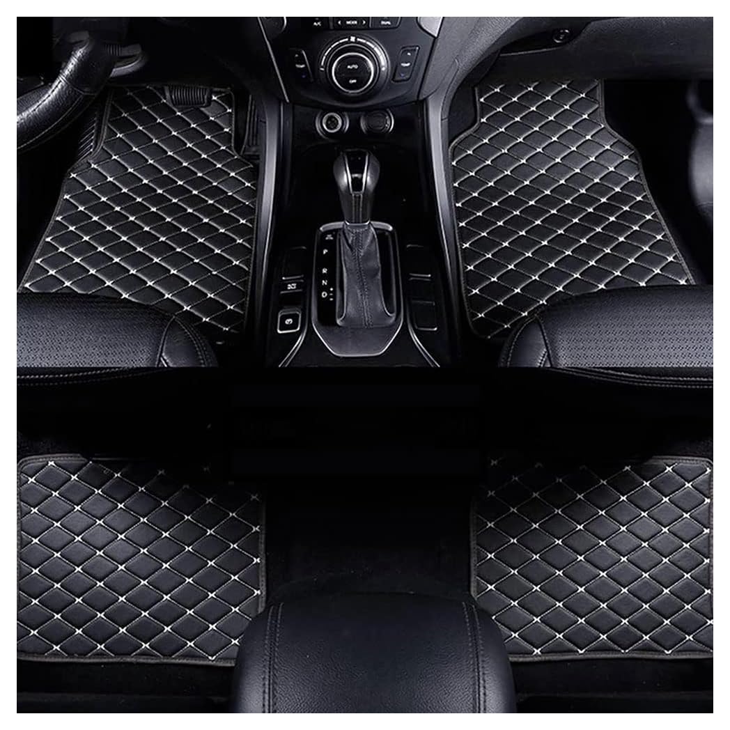 GKLYJCDR Auto Fußmatten, für DS3 Crossback E-Tense (Elektro) 2021+ Leder wasserdichte Staubdicht rutschfest Verschleißfeste Auto Fussmatten Teppich Liner Innenraumschutz Zubehör,C von GKLYJCDR