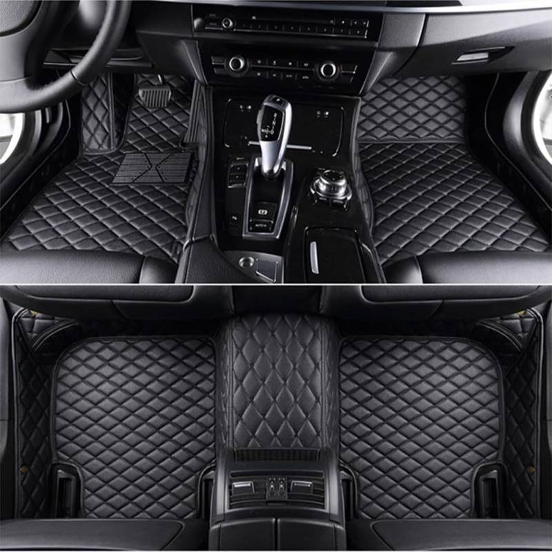 GKLYJCDR Auto Fußmatten für Jeep Compass 2007-2023,Voll Auto Fussmatten wasserdichte rutschfeste Allwetter Autoteppich FußMatte,A-Black von GKLYJCDR