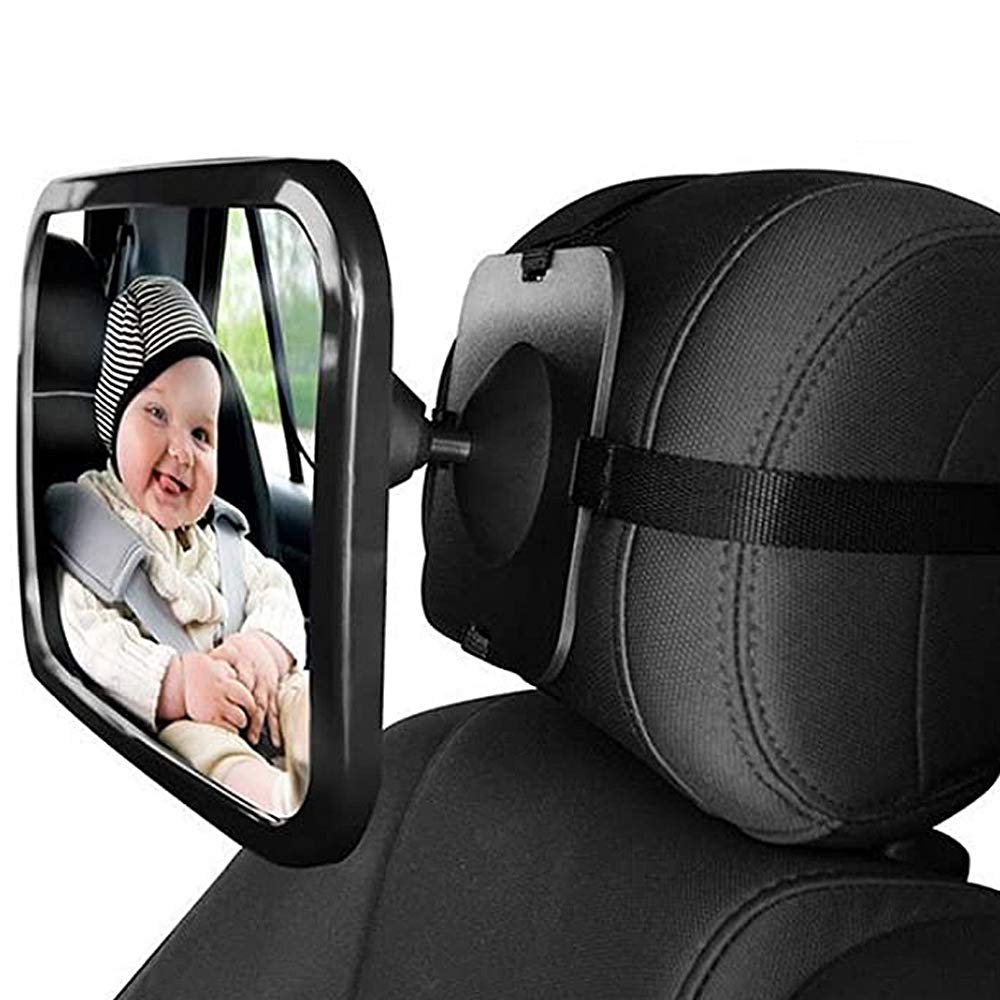 Rücksitzspiegel fürs Baby,GKONGU 30*19CM Zurück Sitzspiegel ,Bruchsicherer Sicherheitsspiegel,Babyschalenspiegel Sicherheitsspiegel,Babyspiegel Auto für Kindersitz von GKONGU