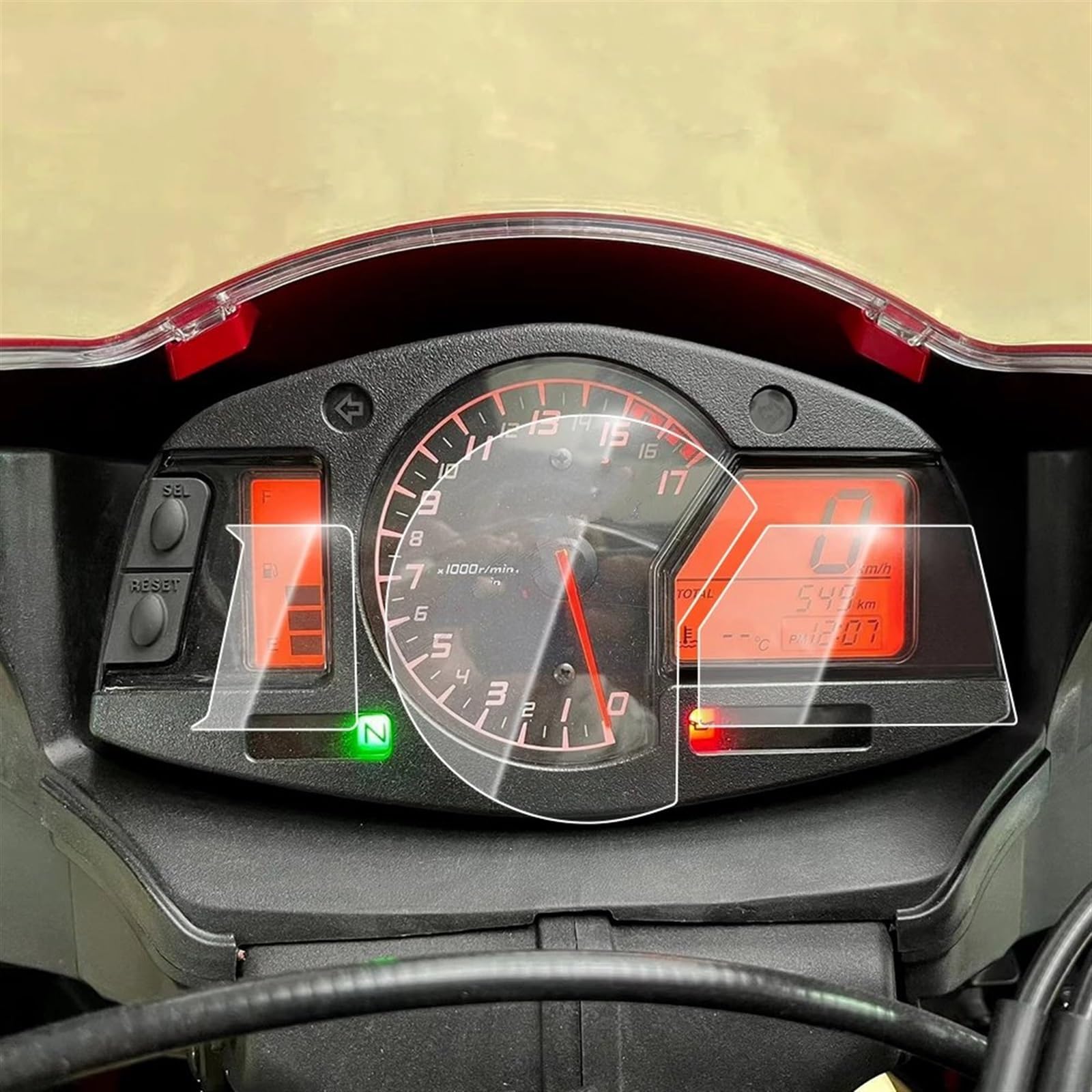 GKQRKVNM Displayschutzfolie Kompatibel Mit CBR600RR Für CBR600 RR 2007–2015 2016 2017 2018 2019, 2 Set, Motorrad-Cluster-Schutz, Instrumenten-Tachometer-Film, Displayschutzfolie GKQRKVNM Displayschutzfolie Kompatibel Mit CBR600RR Für CBR600 RR 2007–2015 2016 2017 2018 2019, 2 Set, Motorrad-Cluster-Schutz, Instrumenten-Tachometer-Film, Displayschutzfolie von GKQRKVNM