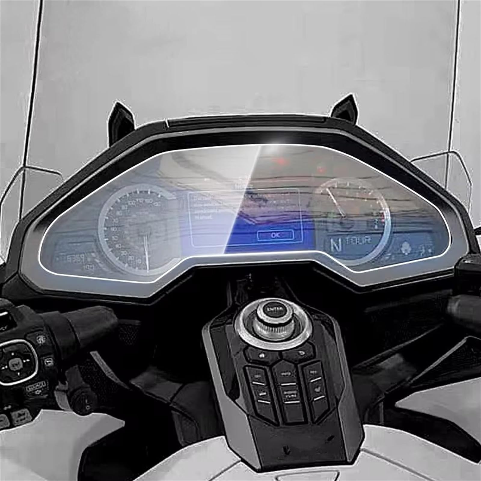 GKQRKVNM Displayschutzfolie Kompatibel Mit Goldwing Für GL1800 2018 2019, 2 Set, Motorrad-Cluster-Schutz, Instrumenten-Tachometer-Film, Displayschutzfolie GKQRKVNM Displayschutzfolie Kompatibel Mit Goldwing Für GL1800 2018 2019, 2 Set, Motorrad-Cluster-Schutz, Instrumenten-Tachometer-Film, Displayschutzfolie von GKQRKVNM