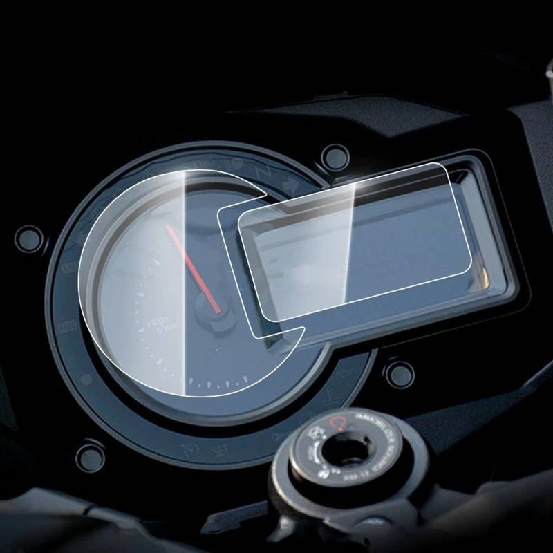 GKQRKVNM Displayschutzfolie Kompatibel Mit Kawasaki Für Ninja Für H2 SX Für H2R 2018 2019 2020 2021, 2 Stück, Motorrad-Cluster-Displayschutzfolie, Armaturenbrett-Schutzaufkleber, Instrumentenfolie von GKQRKVNM