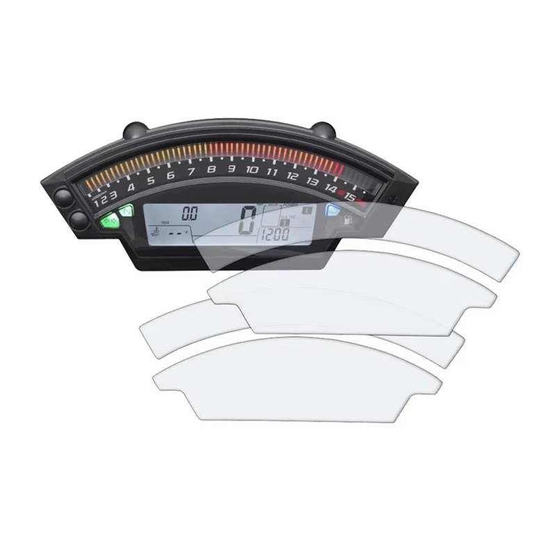 GKQRKVNM Displayschutzfolie Kompatibel Mit Kawasaki Für Ninja Für ZX-10R Für ZX10R 2012-2019 2020, 2 STÜCKE Motorrad Cluster Displayschutzfolie Armaturenbrett Schutz Instrumentenfolie von GKQRKVNM
