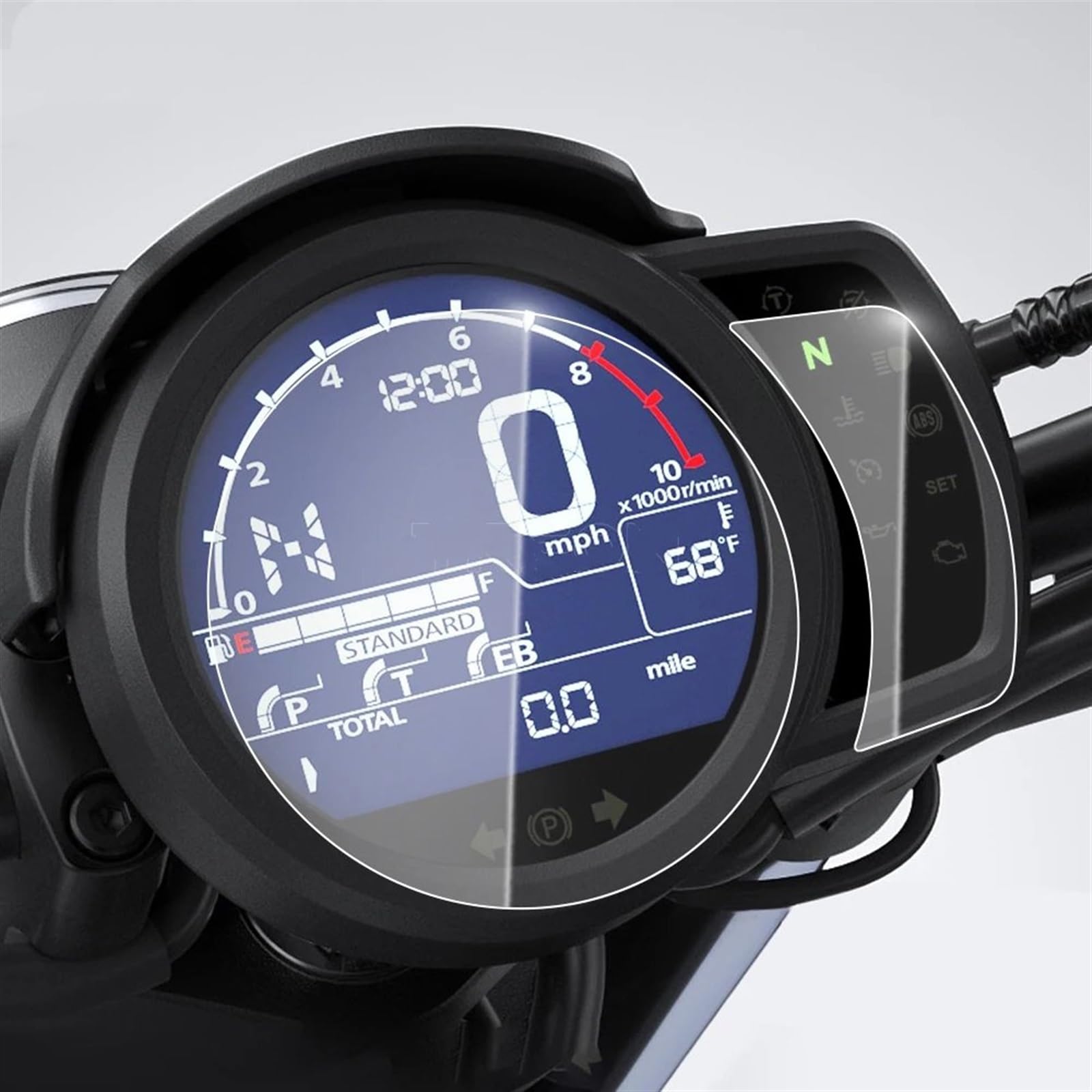 GKQRKVNM Displayschutzfolie Kompatibel Mit Rebel Für CM1100 2021 2022, 2 Stück, Motorrad-Cluster-Displayschutzfolie, Armaturenbrett-Schutz, Instrumentenfolie GKQRKVNM Displayschutzfolie Kompatibel Mit Rebel Für CM1100 2021 2022, 2 Stück, Motorrad-Cluster-Displayschutzfolie, Armaturenbrett-Schutz, Instrumentenfolie von GKQRKVNM