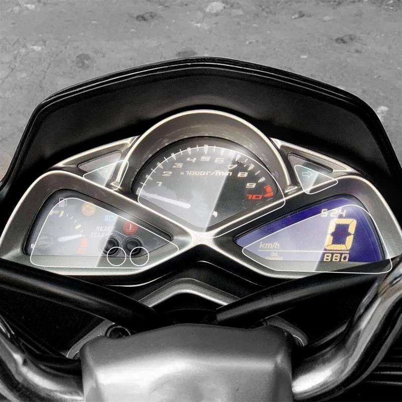 GKQRKVNM Displayschutzfolie Kompatibel Mit SMAX155 Für SMAX 155, 2 Stück, Armaturenbrett-Displayschutzfolie, TPU-Instrumentenfolie, Motorradzubehör von GKQRKVNM