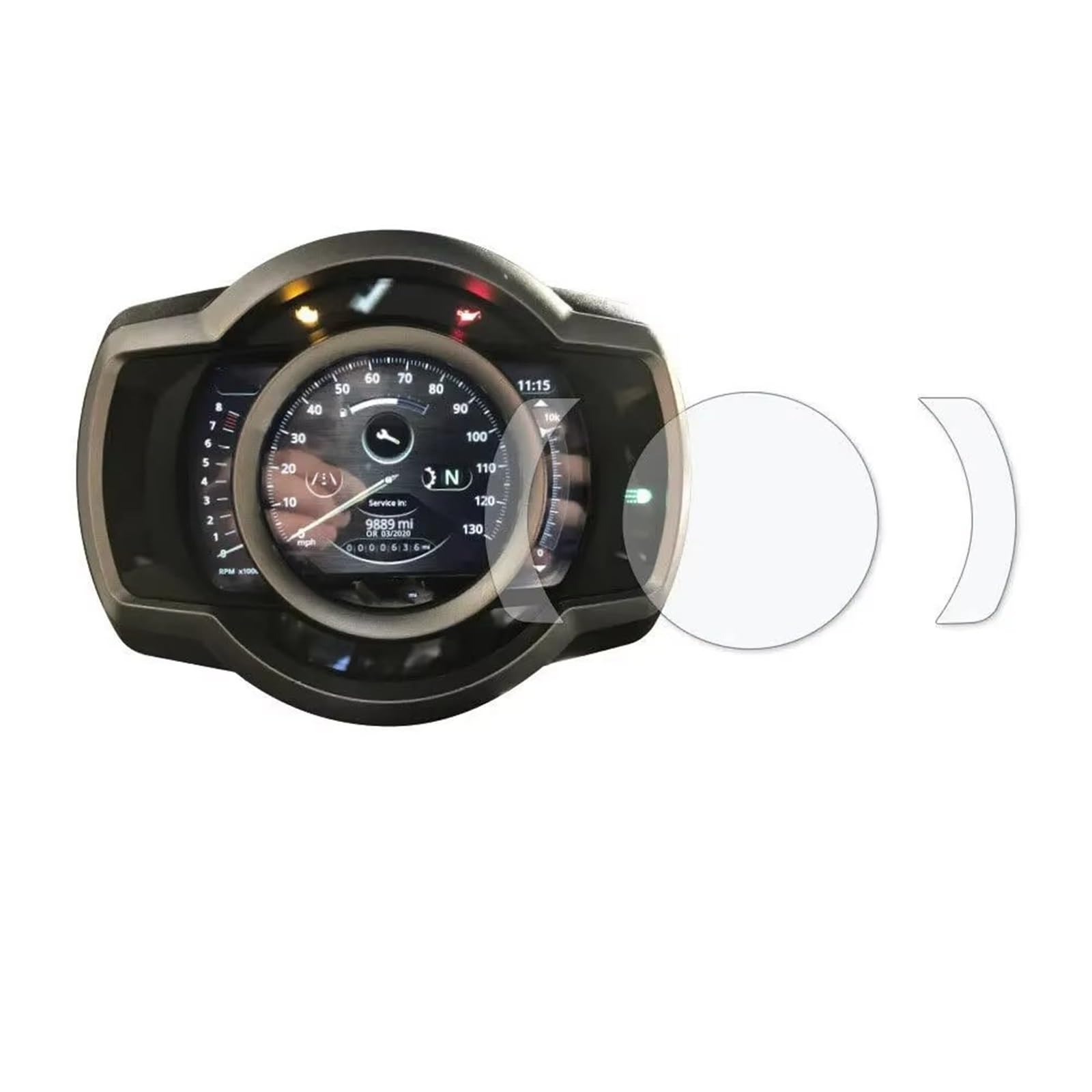 GKQRKVNM Displayschutzfolie Kompatibel Mit Triumph Für Scrambler 1200 XC XE 2019 2020 2021 2022 2023, 2 Stück, Motorrad-Cluster-Display, Armaturenbrett-Displayschutz, Instrumentenfolie GKQRKVNM Displayschutzfolie Kompatibel Mit Triumph Für Scrambler 1200 XC XE 2019 2020 2021 2022 2023, 2 Stück, Motorrad-Cluster-Display, Armaturenbrett-Displayschutz, Instrumentenfolie von GKQRKVNM