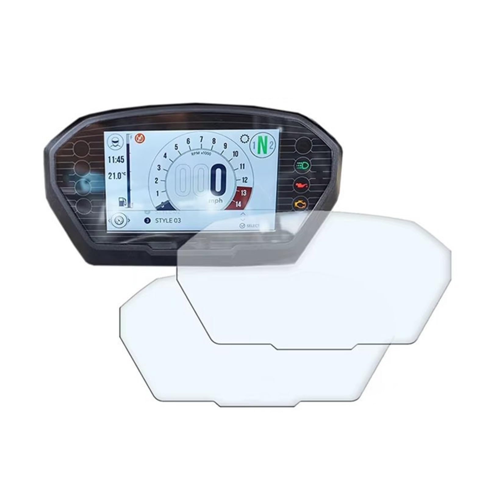 GKQRKVNM Displayschutzfolie Kompatibel Mit Triumph Für Tiger 1200 XC XR 800 2017-2018, 2 Stück, Motorrad-Cluster-Displayschutzfolie, Armaturenbrett-Instrumentenfolie GKQRKVNM Displayschutzfolie Kompatibel Mit Triumph Für Tiger 1200 XC XR 800 2017-2018, 2 Stück, Motorrad-Cluster-Displayschutzfolie, Armaturenbrett-Instrumentenfolie von GKQRKVNM
