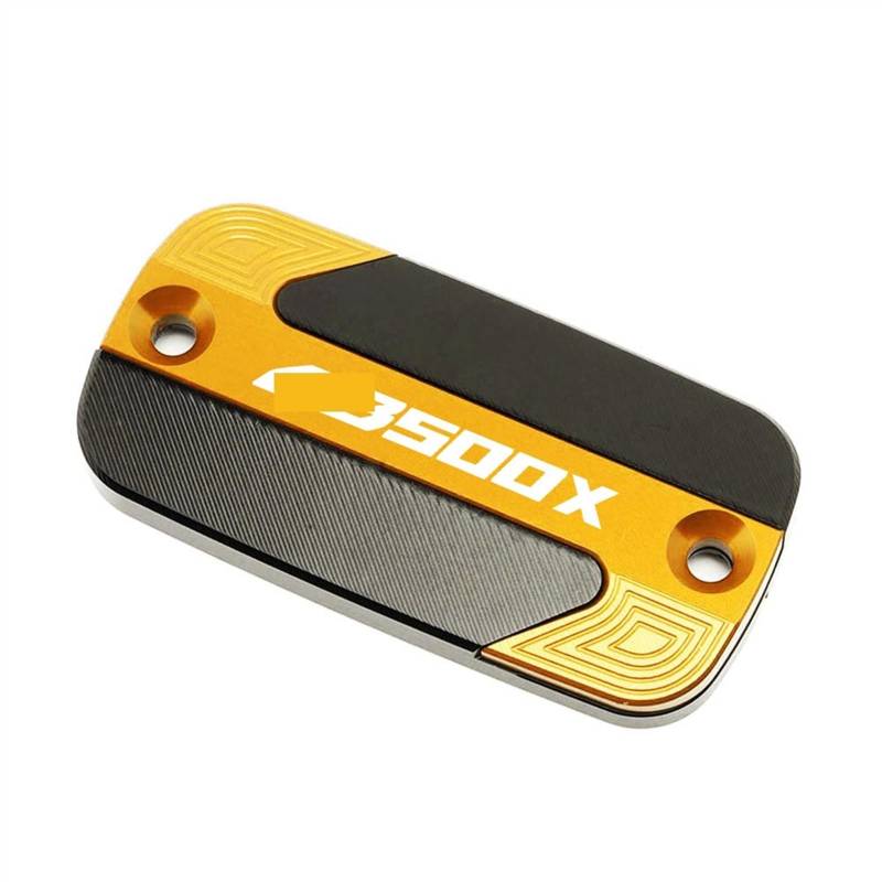 GKQRKVNM Kompatibel Mit CB500X 2022 2023 Motorrad-Vorderradbremsflüssigkeitsbehälter-Ölbecherdeckel Hauptbremszylinderabdeckung(Gold) von GKQRKVNM