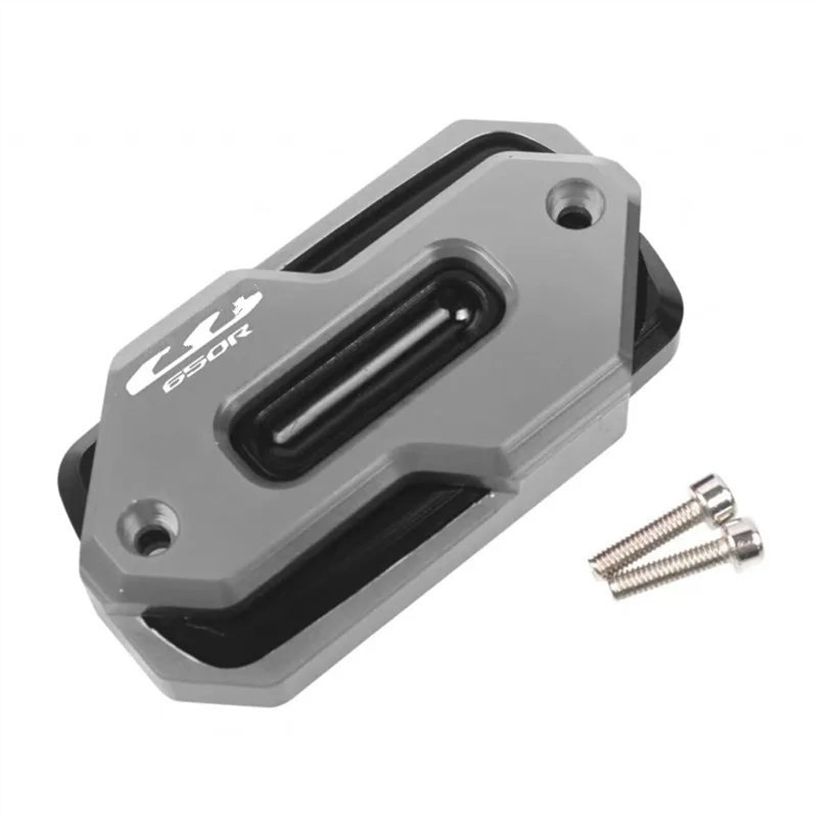 GKQRKVNM Kompatibel Mit CB650R 2019 2020 2021 2022 Motorrad-Vorderradbremsbehälter-Flüssigkeitstankabdeckung Öldeckel-Modifikationszubehör(Grey) von GKQRKVNM