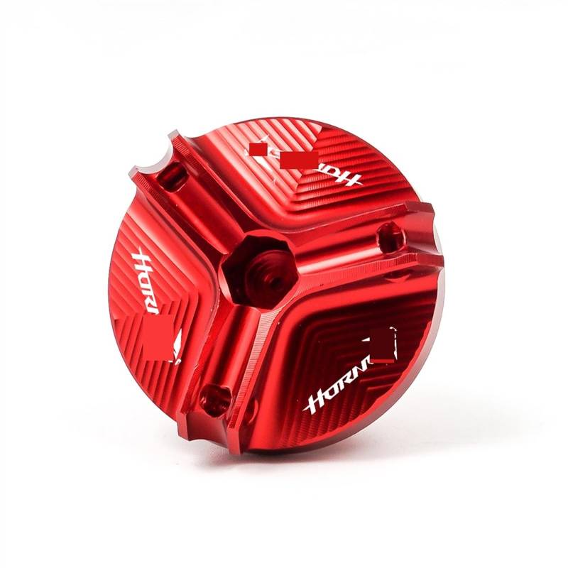 GKQRKVNM Kompatibel Mit CB750 Für Hornet 2022 2023 Motorradzubehör Vordere Bremsflüssigkeitsbehälterdeckel Motoröl-Einfülldeckel(Oil Filler Cap-Red) von GKQRKVNM