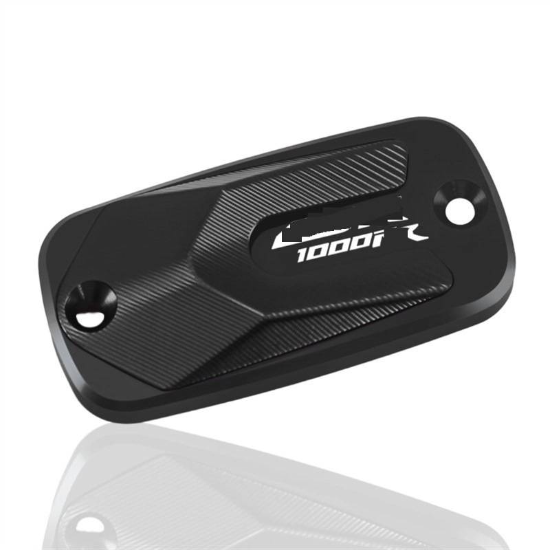 GKQRKVNM Kompatibel Mit CBR1000RR 2004-2005 Motorradzubehör Vorne Hinten Bremsflüssigkeitsbehälterdeckel Hauptbremsöltankdeckel(Left Black) von GKQRKVNM