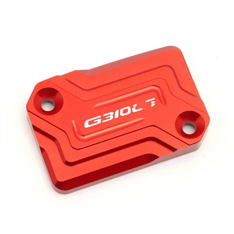 GKQRKVNM Kompatibel Mit G310GS 2017 2018 2019 2020 2021 2022 2023 Motorradzubehör Vorderer Bremsflüssigkeitsbehälterdeckel Öltankdeckel(Red) von GKQRKVNM