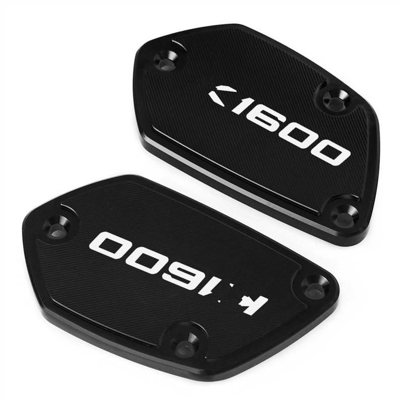 GKQRKVNM Kompatibel Mit K1600 GT 2011 Motorrad Vorne Bremskupplung Flüssigkeitsbehälter Abdeckung Kappe Tankdeckel(Black) von GKQRKVNM