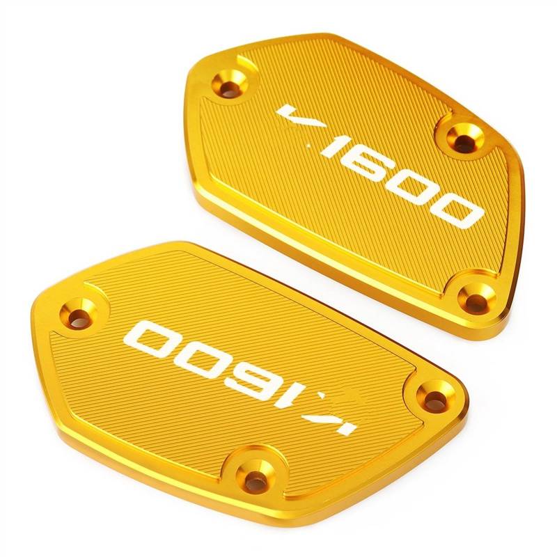 GKQRKVNM Kompatibel Mit K1600 GT 2011 Motorrad Vorne Bremskupplung Flüssigkeitsbehälter Abdeckung Kappe Tankdeckel(Gold) von GKQRKVNM