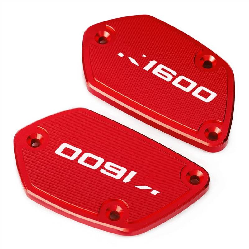 GKQRKVNM Kompatibel Mit K1600 GT 2011 Motorrad Vorne Bremskupplung Flüssigkeitsbehälter Abdeckung Kappe Tankdeckel(Red) von GKQRKVNM