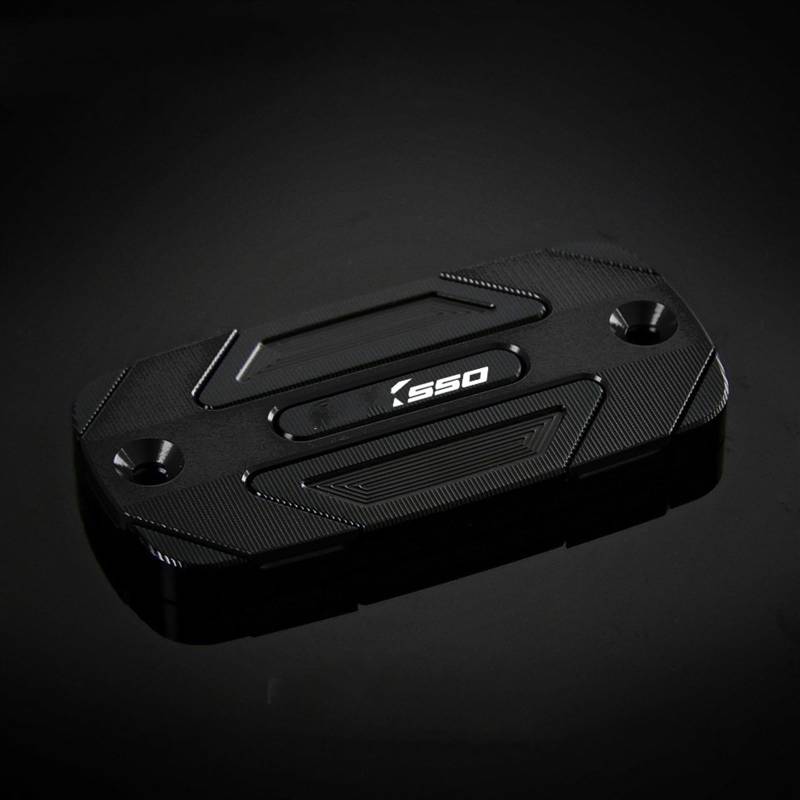 GKQRKVNM Kompatibel Mit KYMCO Für AK550 2022 2023 2024 Motorrad-Vorderradbremsflüssigkeitsbehälter-Ölbecherkappe Hauptbremszylinderabdeckung(Black) von GKQRKVNM