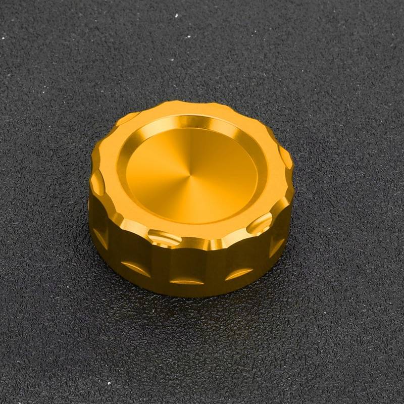 GKQRKVNM Kompatibel Mit Kawasaki Für Z750 2007 2008 2009 2010 2011 2012 2013 2014 Motorrad-Hinterradbremsflüssigkeitsbehälter-Öltankdeckel-Becherabdeckung(Gold) von GKQRKVNM