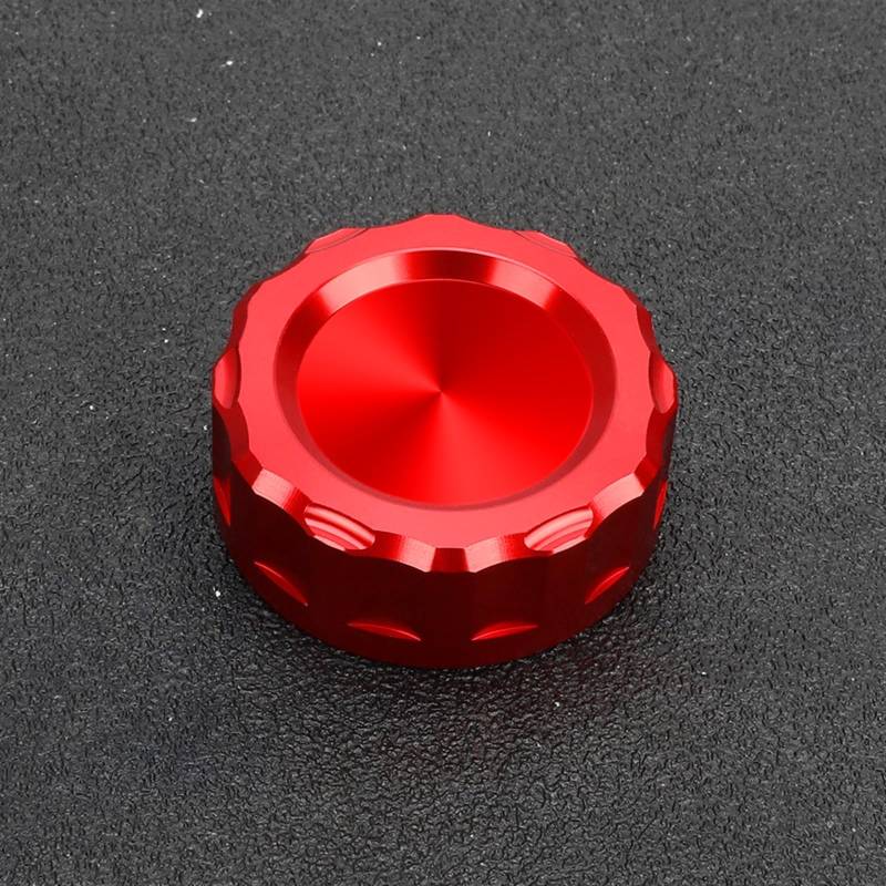 GKQRKVNM Kompatibel Mit Kawasaki Für Z750 2007 2008 2009 2010 2011 2012 2013 2014 Motorrad-Hinterradbremsflüssigkeitsbehälter-Öltankdeckel-Becherabdeckung(Red) von GKQRKVNM