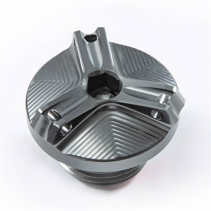 GKQRKVNM Kompatibel Mit Kawasaki Für Z800 2013 2014 2015 2016 Motorrad Vorne Hinten Bremsflüssigkeitsbehälter-Reservoir-Abdeckung Öleinfülldeckel(Titanium) von GKQRKVNM