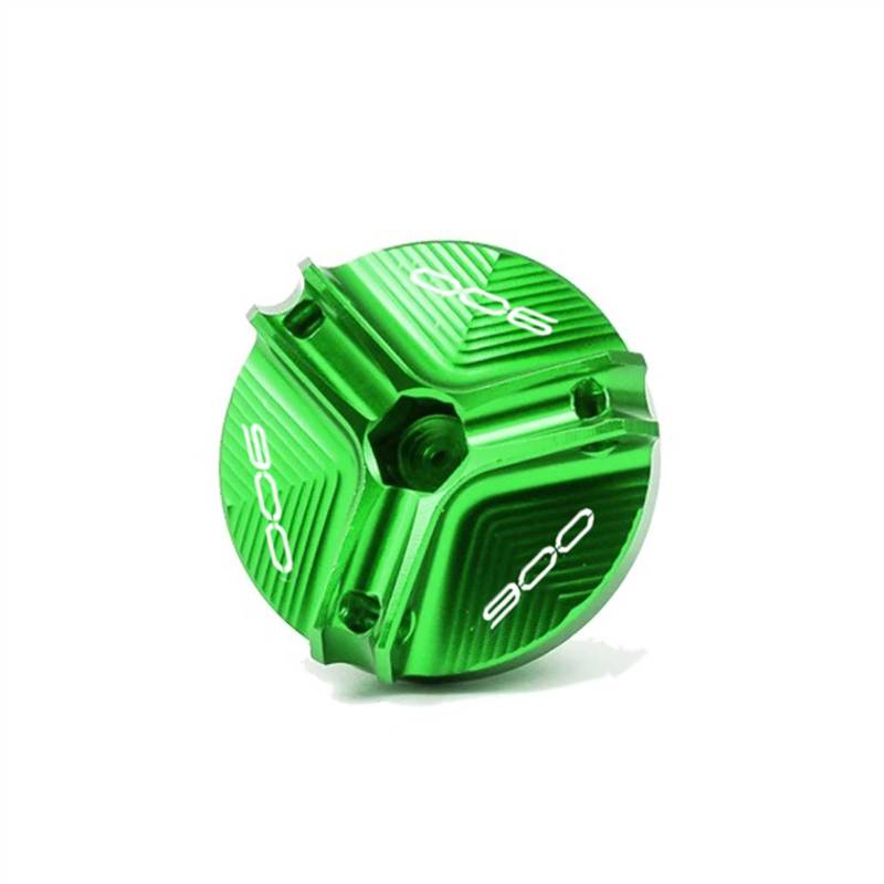 GKQRKVNM Kompatibel Mit Kawasaki Für Z900 2017 2018 2019 2020 2021 2022 2023 2024 Motorrad Hinten Vorne Bremsflüssigkeitsbehälterdeckel Öleinfülldeckel Steckerabdeckung(Oil Cap-Green) von GKQRKVNM