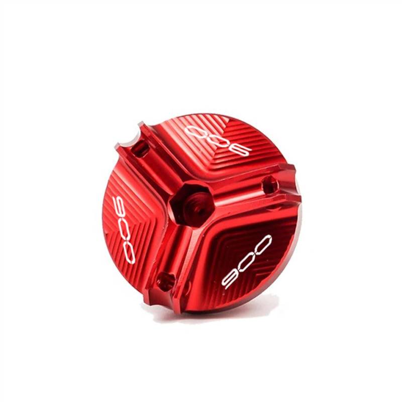 GKQRKVNM Kompatibel Mit Kawasaki Für Z900 2017 2018 2019 2020 2021 2022 2023 2024 Motorrad Hinten Vorne Bremsflüssigkeitsbehälterdeckel Öleinfülldeckel Steckerabdeckung(Oil Cap-Red) von GKQRKVNM