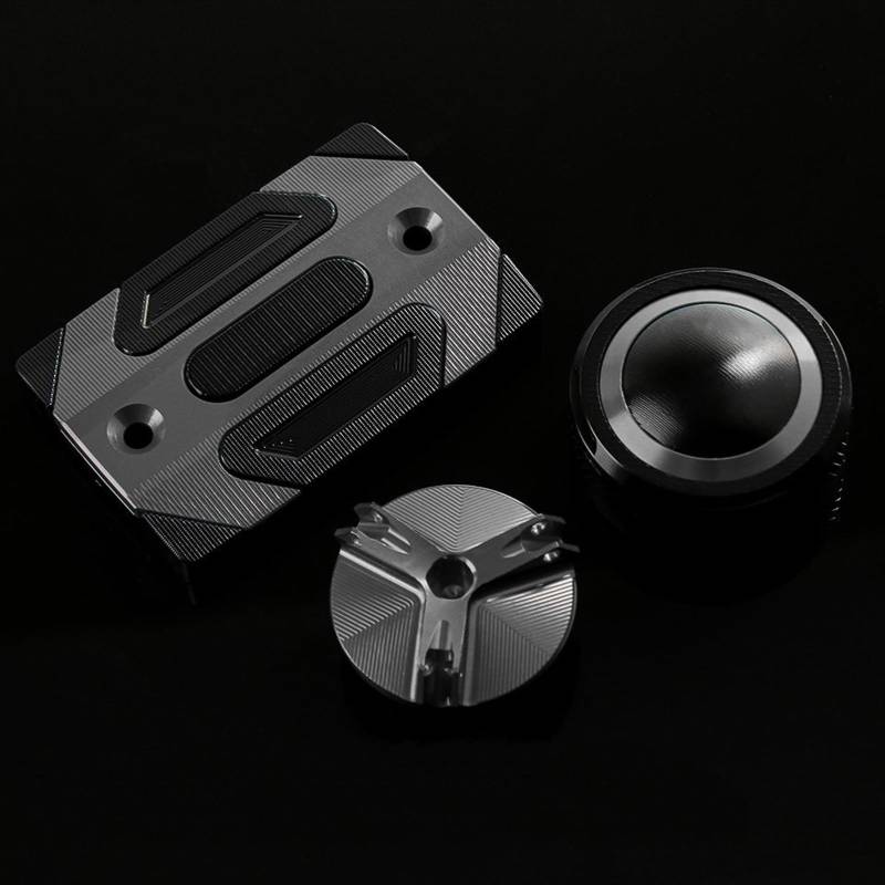 GKQRKVNM Kompatibel Mit MT-07 Für FZ07 2014–2019 2020 2021 2022 2023 2024 Motorrad-Bremsflüssigkeitsbehälterdeckel Tankdeckel Schutzzubehör(Titanium) von GKQRKVNM