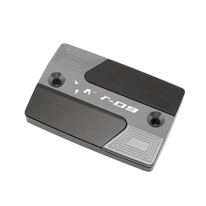 GKQRKVNM Kompatibel Mit MT-09 2015 2016 2017 2018 2019 2020 Motorrad Vorne Hinten Bremsflüssigkeitsbehälterdeckel Motoröldeckel(Front Cover Grey) von GKQRKVNM