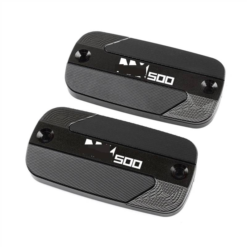 GKQRKVNM Kompatibel Mit NX500 2024 Motorradzubehör Vorderer Bremsflüssigkeitsbehälter-Reservoirdeckel Ölkappen(1 Pair Black) von GKQRKVNM
