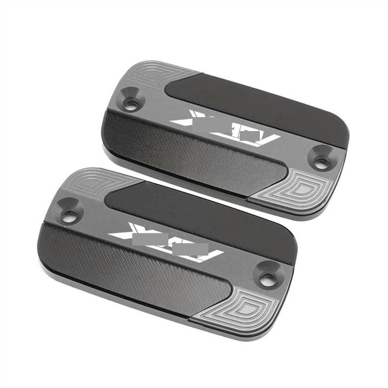 GKQRKVNM Kompatibel Mit X-ADV750 2017 2018 2019 2020 2021 Motorrad-Vorderradbremsbehälter-Flüssigkeitstankdeckel Öldeckel(1 Pair Titanium) von GKQRKVNM