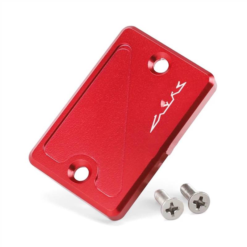 GKQRKVNM Kompatibel Mit XR400 Für Motard Für XR650L 2005 2006 2007 2008 Motorrad Vorne Hinten Bremskupplungsflüssigkeitsbehälterdeckel Flüssigkeitstankabdeckung(Front-Red) von GKQRKVNM