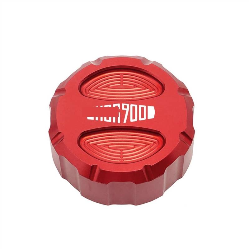 GKQRKVNM Kompatibel Mit XSR900 2015 2016 2017 2018 2019 2020 Motorrad Vorne Hinten Bremsflüssigkeitsbehälter Tank Öldeckel Abdeckung(C Red) von GKQRKVNM