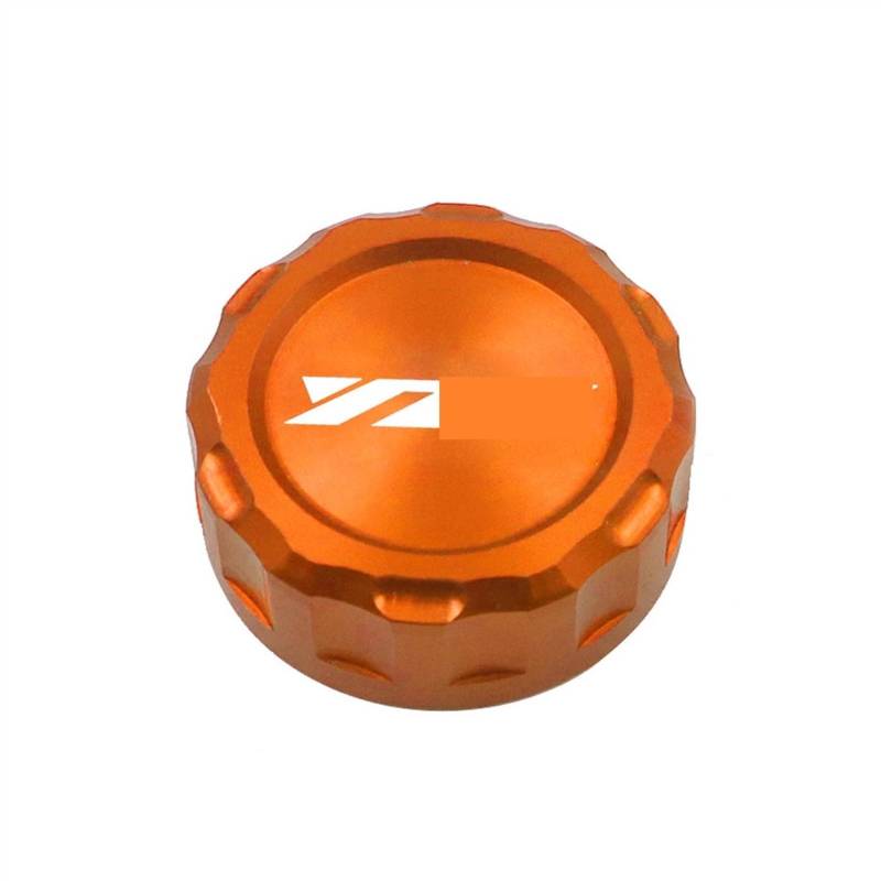 GKQRKVNM Kompatibel Mit YZF R1 R25 R3 R6 Motorrad-Hinterradbremsflüssigkeitsbehälter-Reservoir-Ölbecher-Abdeckkappe Modifiziertes Zubehör(Orange) von GKQRKVNM