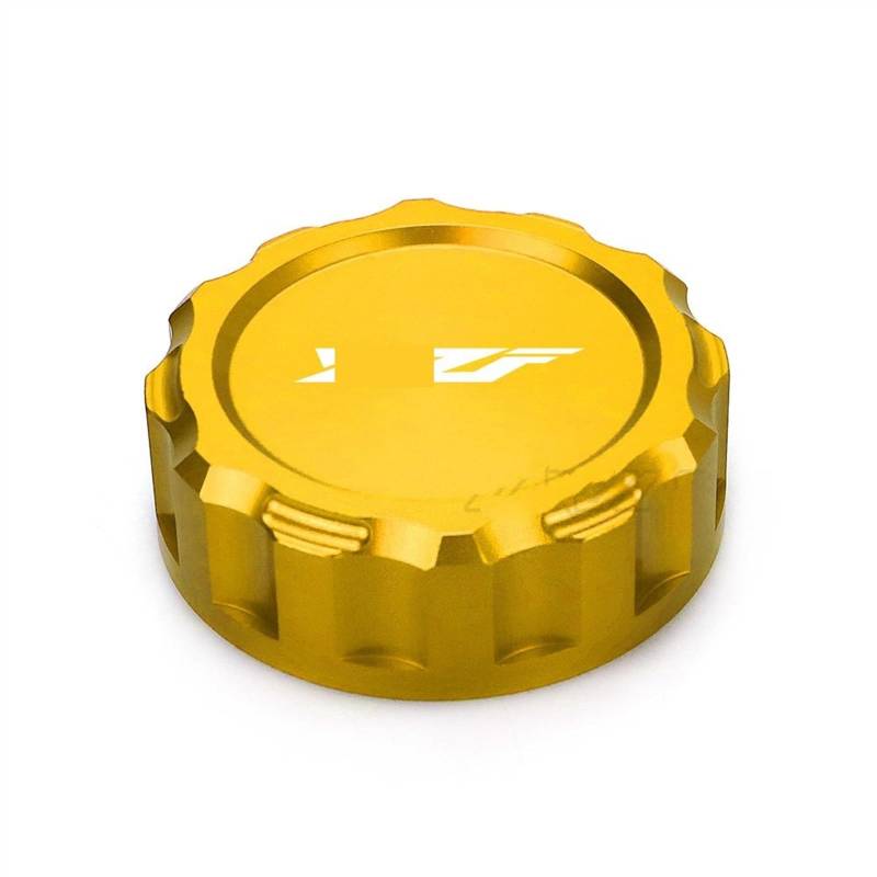GKQRKVNM Kompatibel Mit YZF R1 R6 2003 2004 2005 2006 2007 2008 2009 2010 2011 2012 2013 2014 Hinterer Bremsflüssigkeitsbehälterzylinder Öltankdeckel Motorradteile(Gold) von GKQRKVNM